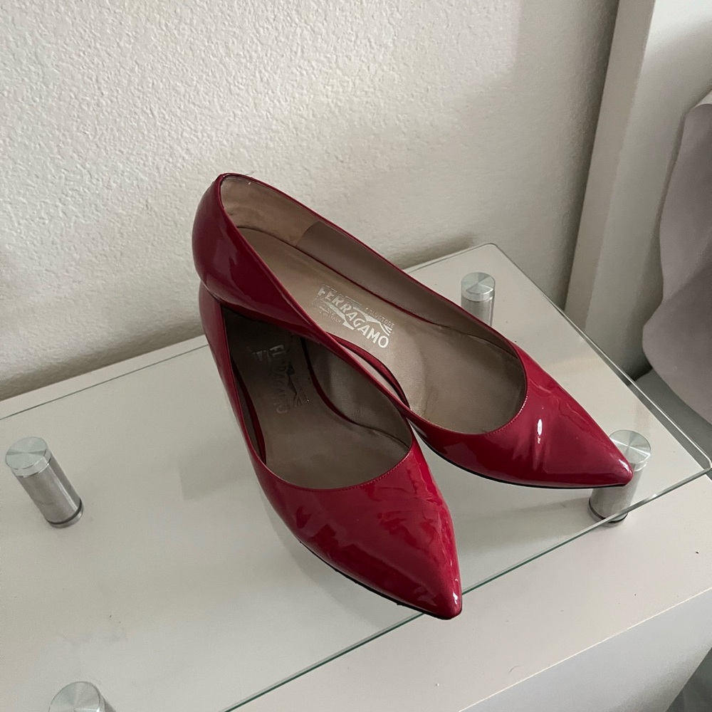 Salvatore Ferragamo Women's Cherry Red Flats